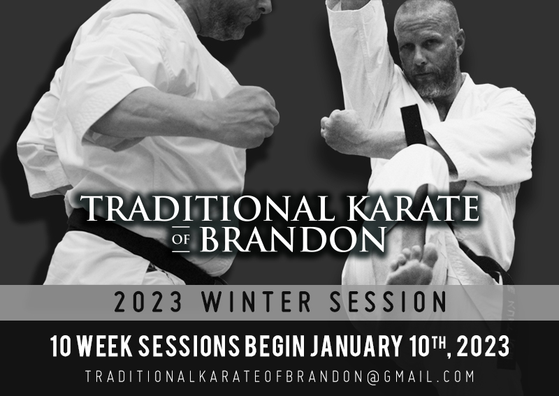Traditional Karate of Brandon - 2023 Winter Session - 10 Week Sessions Begin January 10th, 2023.
