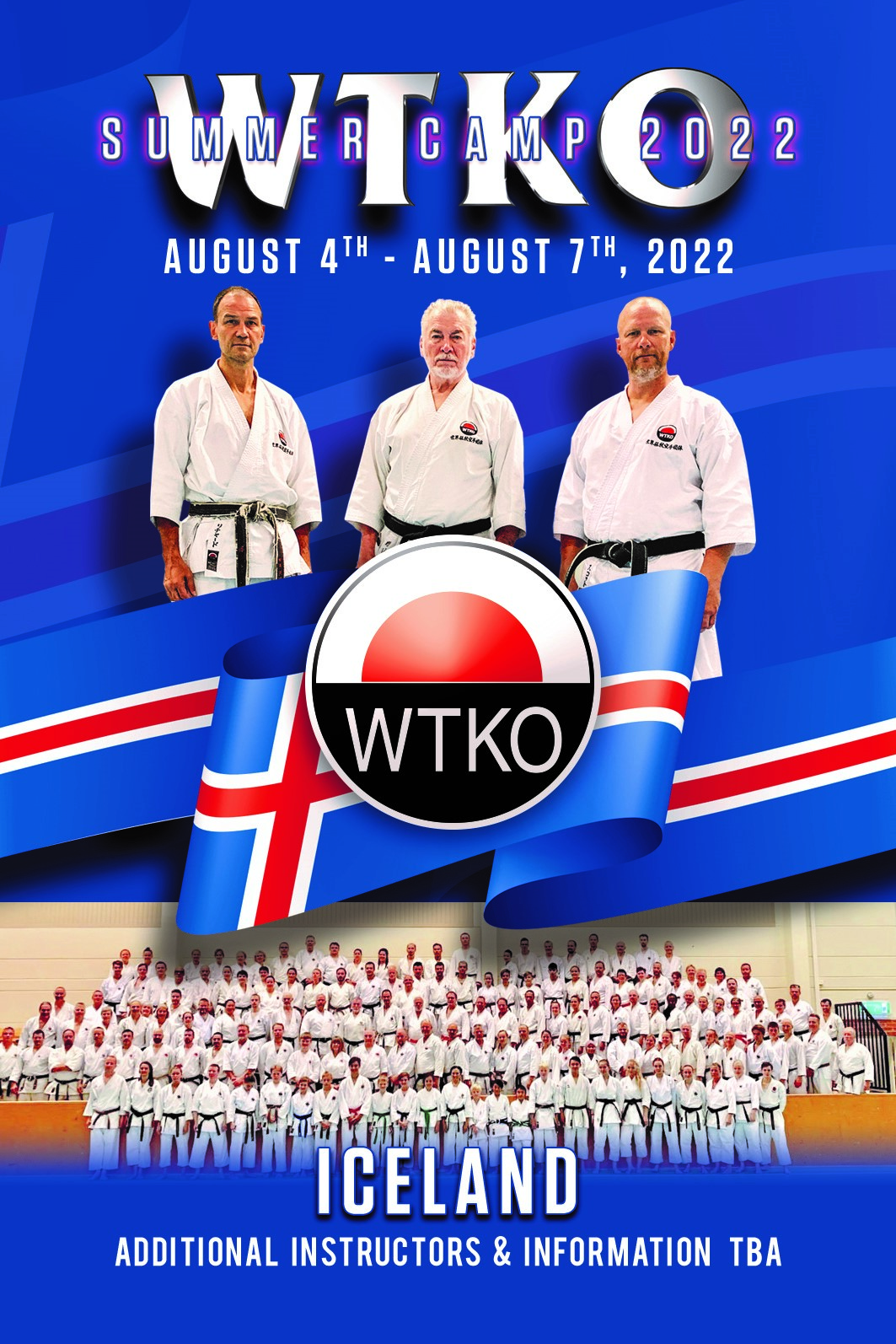 WTKO Summer Camp 2022 - August 4-7, 2022, Iceland, additional instructors and information to be announced