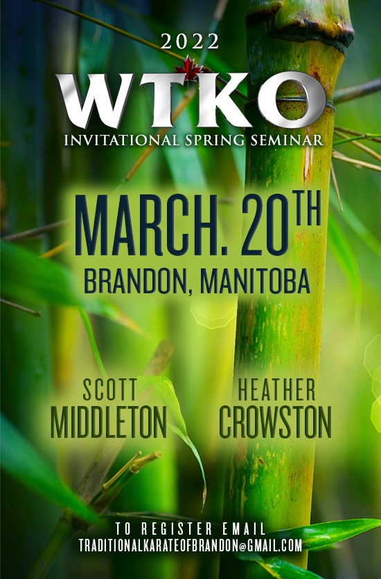 WTKO Invitational Spring Seminar - March 20, 2022, Brandon, Manitoba, Scott Middleton, Heather Crowston