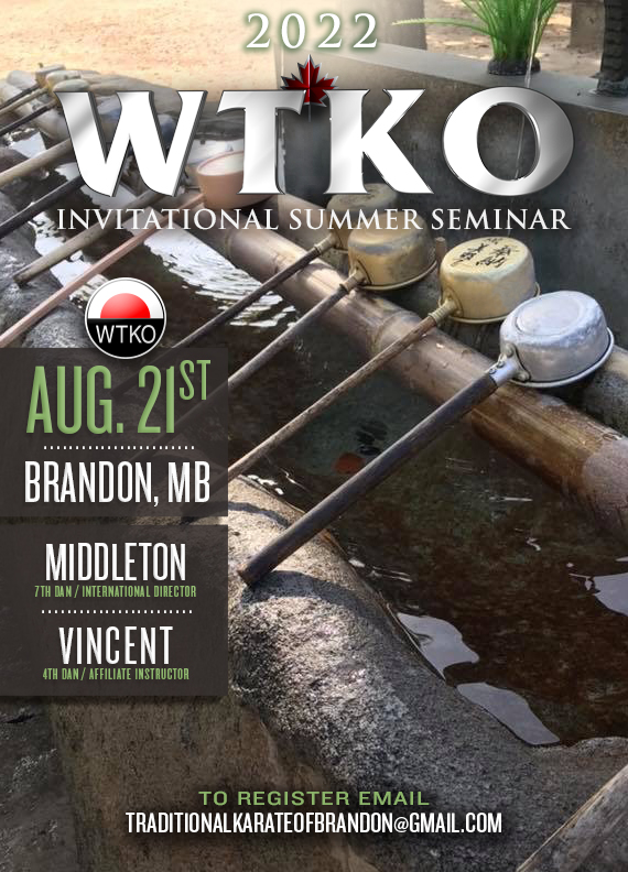 2022 WTKO Invitational Summer Seminar, August 21, 2022, Brandon, Manitoba, Middleton - 7th Dan / International Director, Vincent - 4th Dan / Affiliate Instructor